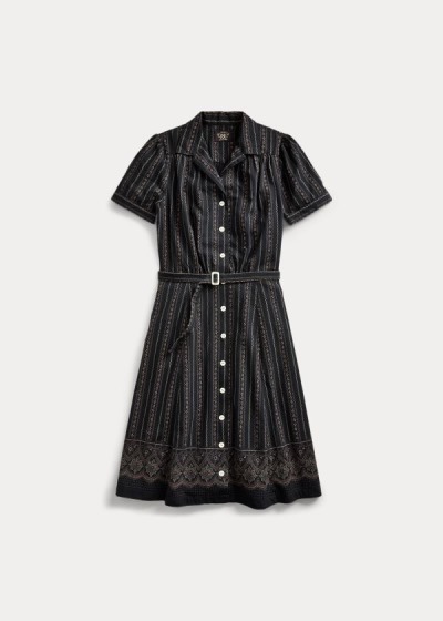 Women's Ralph Lauren Belted Cotton Shirt Dress | 051926YNT